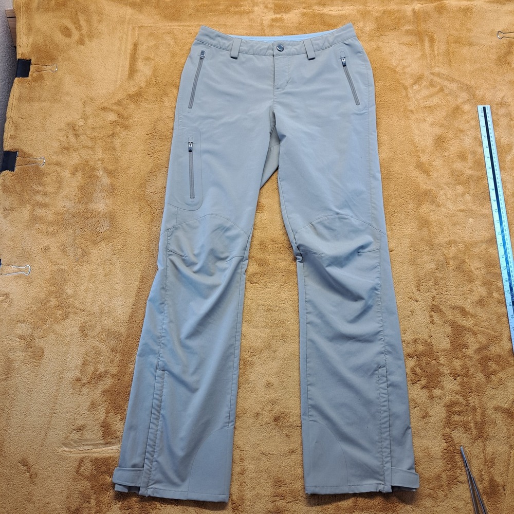 REI Hiking Pants Women 2 Gray Excellent Stretch Technical Cargo Outdoor Trousers